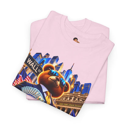 NikoBear Wall Street Hustle Graphic TeeUnisex Heavy Cotton Tee