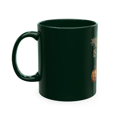 Reading Is Spooky Ceramic Mug — Halloween Coffee Cup