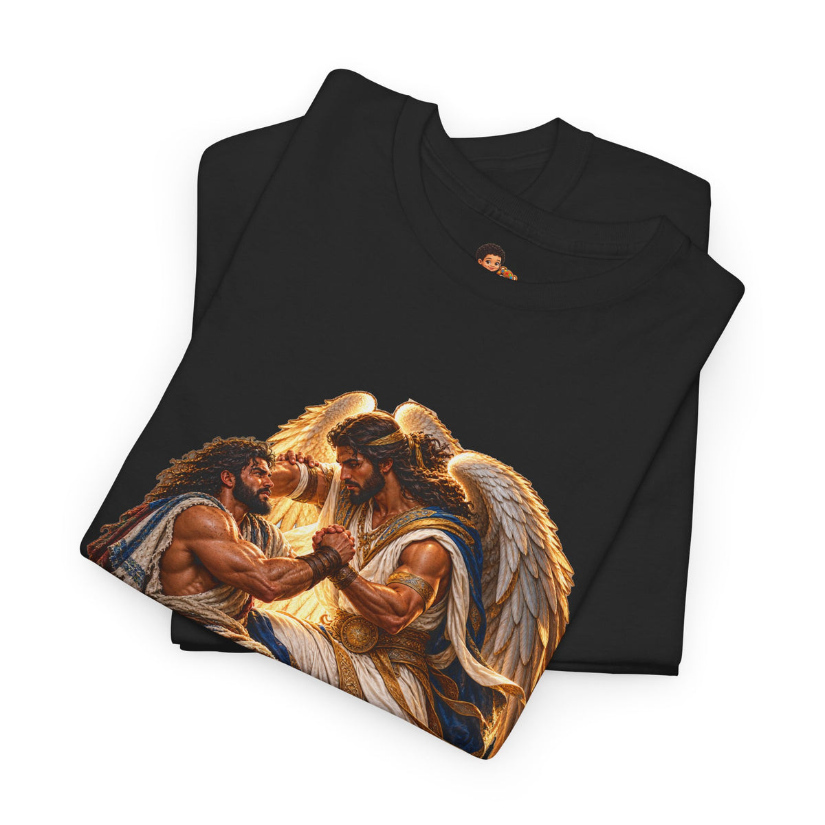 Jacob Wrestling the Angel Genesis 32:28 Christian Graphic Tee