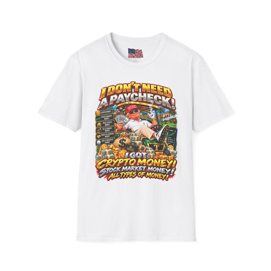 Trump Crypto Money T-Shirt — Funny Political Graphic Tee