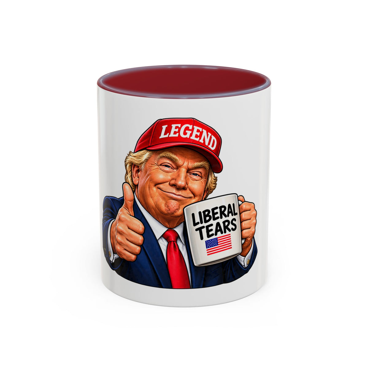Trump Liberal Tears Ceramic Mug — Political Satire Coffee Cup