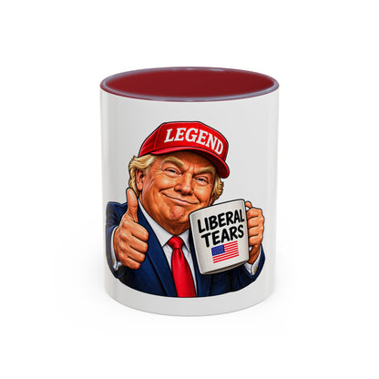 Trump Liberal Tears Ceramic Mug — Political Satire Coffee Cup
