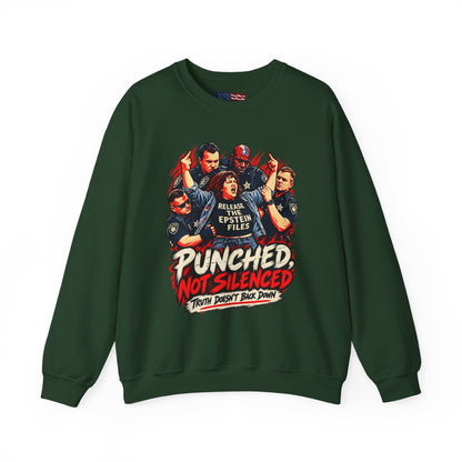Release the Epstein Files Sweatshirt — Punched Not Silenced