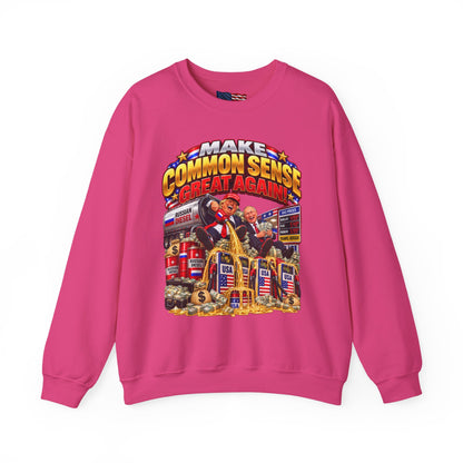 Donald Trump Comic Sweatshirt — Political Satire Crewneck
