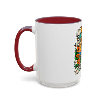 No Human Is Illegal Accent Mug — Immigrant Rights Coffee Cup
