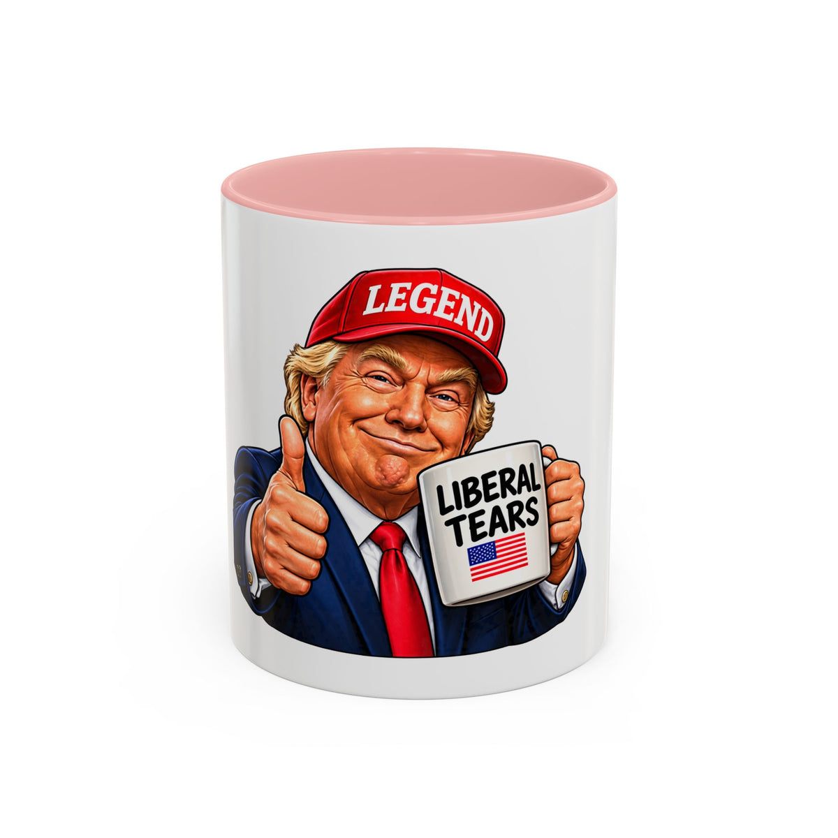 Trump Liberal Tears Ceramic Mug — Political Satire Coffee Cup