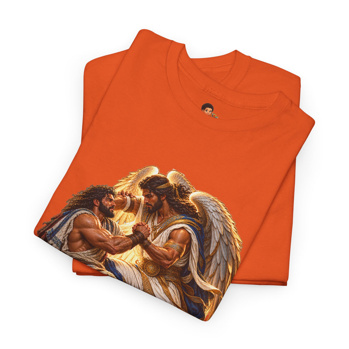 Jacob Wrestling the Angel Genesis 32:28 Christian Graphic Tee
