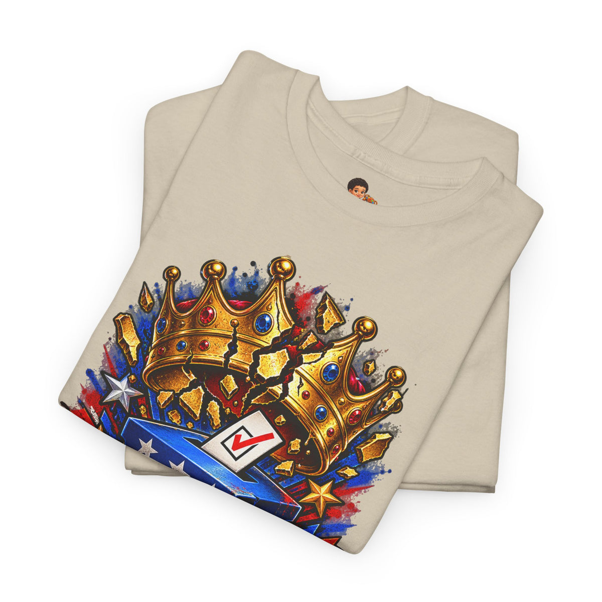 Midterms No Kings T-Shirt — Unisex Heavy Cotton Graphic Tee
