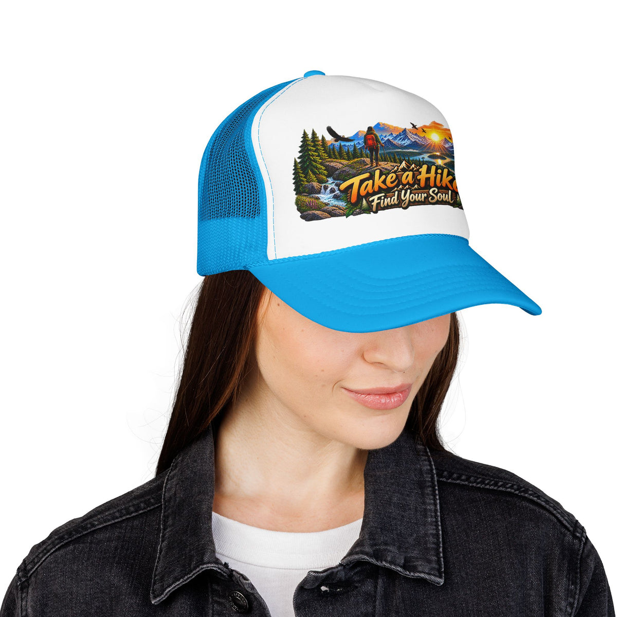 Custom Otto Foam Front Trucker Hat Snapback Mesh Cap