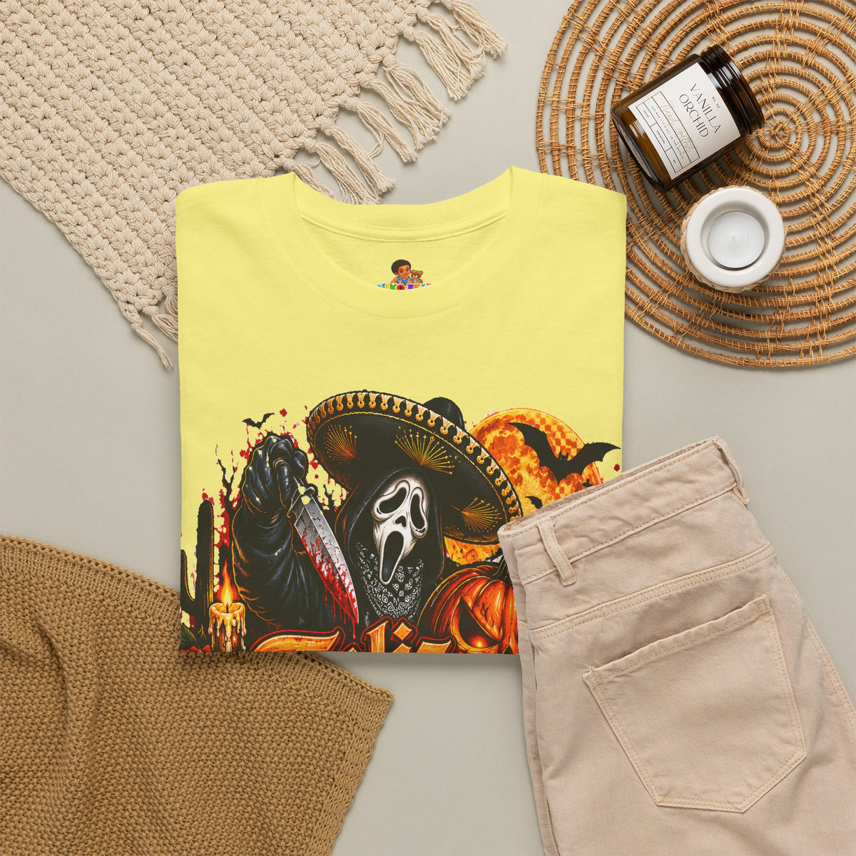 Feliz Halloween Ghostface T-Shirt — Sombrero Graphic Tee