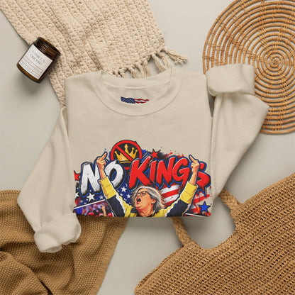 No Kings Just Freedom Sweatshirt — Patriotic Crewneck