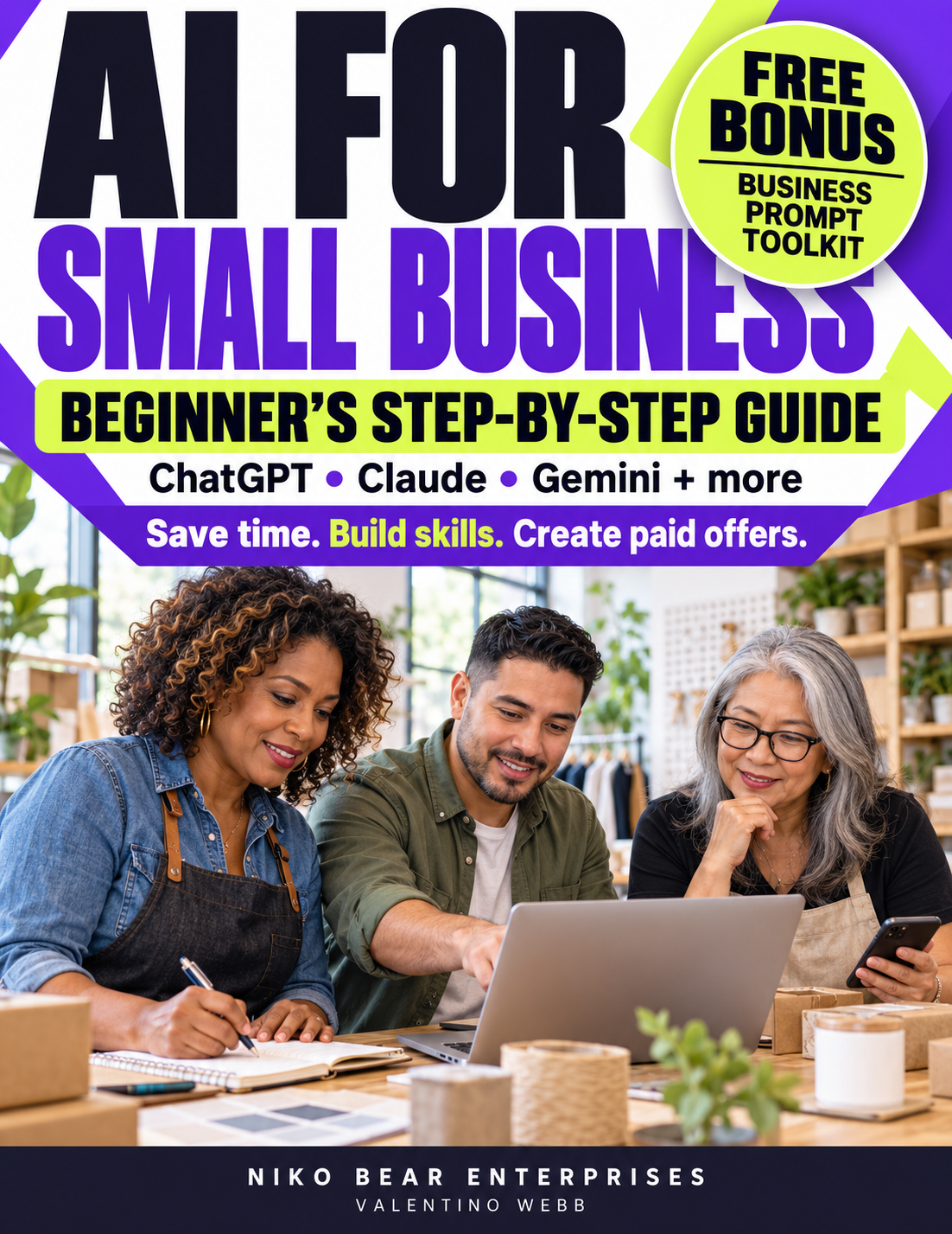 AI for Small Business beginner guide with free business prompt toolkit
