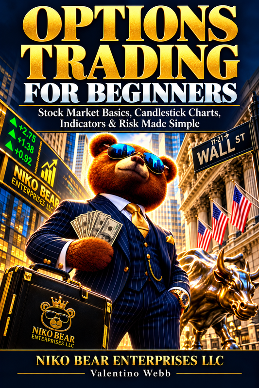 Options Trading for Beginners, a 91-page digital PDF guide by Valentino Webb